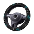 thumbnail image 3 of Lsque Geometry Dash Pattern Elastic Stretch Steering Wheel Cover,Universal 15 inch, Microfiber Breathable Ice Silk, Anti-Slip, Odorless, Easy Carry, 3 of 7