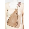 thumbnail image 2 of I AM A FASHION JUNKY Fame Single Strap Faux Leather Sing Bag (Ivory, OneSize), 2 of 3
