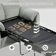 thumbnail image 3 of 55.9'' Pull Out Sofa Bed, Full Size Sleeper Sofa, 2-in-1 Sleeper Sofa Couch Bed with Pullout Bed, Loveseat Sofa, Convertible Sofa Bed for Living Room, Bedroom, Apartment (Grey), 3 of 9