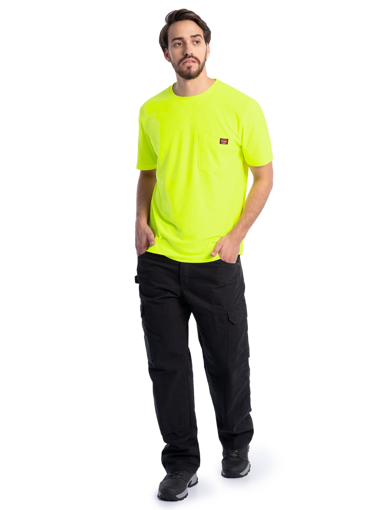 Wrangler Workwear Men's Short Sleeve UPF40 Performance Tee, Size S-3XL and XLT-2XLT