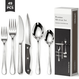 Mikasa 5100238 Lucia 20-Piece 18/10 Stainless Steel Flatware Set
