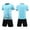 Light Blue, variant on Boys Youth Football Training Short Sleeve Sport Shirt And Shorts Athletic Team For Kids Children Baby Boy Summer Clothes