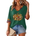 thumbnail image 7 of mgoYE Halloween Tshirts Women Funny Short Sleeve Crew Neck Halloween Clothes Fall T-Shirts Graphic Tee Tops Woman Shirt, 7 of 7