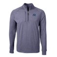 thumbnail image 2 of Men's Cutter & Buck  Heather Navy Old Dominion Monarchs Big & Tall Adapt Eco Knit Quarter-Zip Pullover Top, 2 of 3