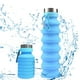 thumbnail image 3 of Botella de agua plegable, botellas de agua plegables de silicona reutilizables sin BPA para viajes, gimnasio, camping, senderismo, botella de agua deportiva portátil a prueba de fugas con mosquetón,, 3 of 8