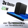 thumbnail image 1 of PASEJDO-45W USB C Type C Charger Super Fast Charging,Android Phone Charger Block for Samsung Galaxy S25 Ultra/S25/S24/S23 Ultra/S22 Ultra/S20 Ultra/Note 10 Plus/Galaxy Tab S8 Long usbc Cord 6FT, 1 of 1