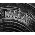 thumbnail image 2 of SMO 13x12 Gold Ornate Wood Framed with Double Matting Museum Art Print Titled - Dallas Texas manhole cover, 2 of 4