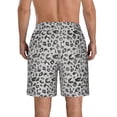 thumbnail image 3 of Kdxio Wild Animal Leopard Print Pattern Mens Casual Shorts - Drawstring Summer Beach Sports Shorts for Men, 3 of 9
