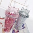 thumbnail image 5 of Gobelet Réutilisable 500ml avec Couvercle et Paille, Double Paroi, Rose, 5 of 5
