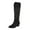 Black, variant on Western Cowboy Boots for Women Pointed Toe Knee High Wide Calf Classic Pull On Cowgirl Booties