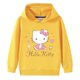 thumbnail image 3 of Hello Kitty-suéter con capucha y cuello alto para niños, pantalones de dos piezas con dibujos animados para niño, traje deportivo informal de manga larga de algodón puro, 3 of 5