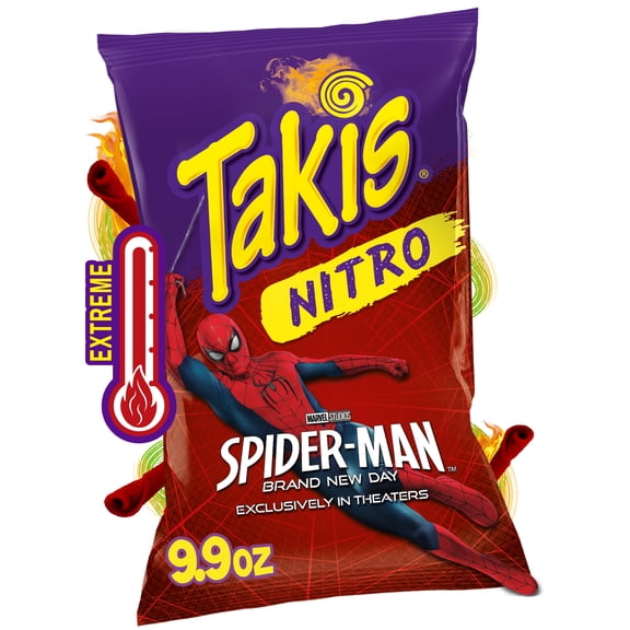 Takis Nitro 9.9 oz Sharing Size Bag, Habanero & Lime Rolled Tortilla Chips