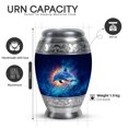 thumbnail image 2 of Yatskia Dolphin Decorative Large Cremation Urns for Human Ashes Adult Male and Female, Small Memorial Urn for Ashes Adult, (Monar 10 Inch and 3 Inch), 2 of 8