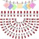 thumbnail image 2 of 50pcs Christmas Snowflake Mini Wooden Clips Mini Clips For Name Tags And Crafts(red), 2 of 5