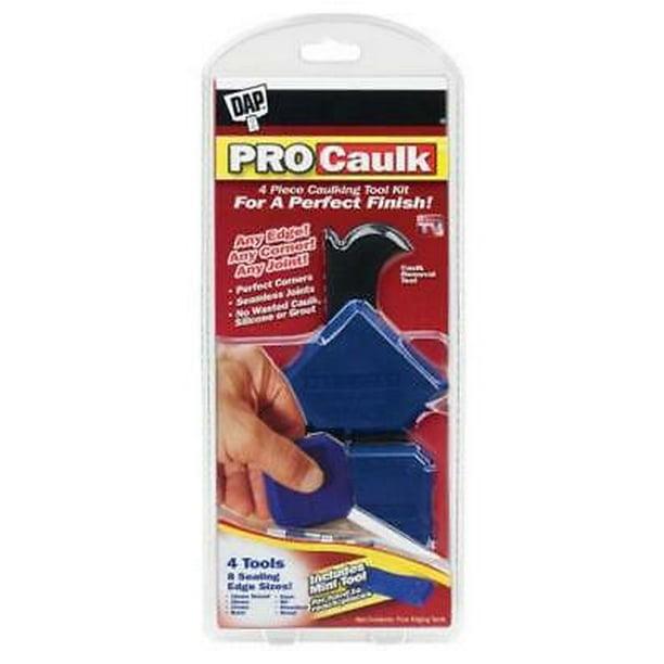 2PK DAP PRO Caulk Black Professional Plastic Caulking Tool Kit 4 pc