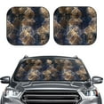thumbnail image 2 of Balery Watercolor Snake Skin Sun Shield 2 Pack For Car Front Windows Foldable Sun Visor Protector Blocks Max Uv Rays And Keeps Your Vehicle Cool For Most Sedans Suv Truck, 2 of 7