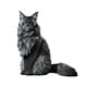 thumbnail image 3 of Figura de gato de Maine, adorno de césped, centro de mesa realista, estatua de resina de animal Estilo B, 3 of 9