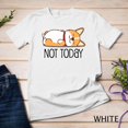 thumbnail image 1 of T-shirt Graphique Slogan Humoristique pour Amateur de Chiens « Lazy Corgi Not Today », pour Unisexe jusqu'à 3TG, 1 of 4