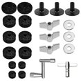 thumbnail image 1 of 23pcs/set Cymbal Felt Pad Anti-scratch Improve Sound Compact Cymbal Stand Felts Drum Washers Sleeves Set Replacement Accessories, 1 of 5