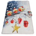 thumbnail image 2 of PKQWTM Cute Bird Snowman Snowflake Winter Holiday Book Cover Book Protector Book Sleeve Book Pouch Book Bag 6x9 inch, 2 of 4