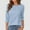Sky Blue, variant on SNKSDGM Women's Plus Casual Easter Shirts Going Out Tops for Women Winter Women's Round Neck Summer Fashion Comfortable and Casual fit Quarter Sleeved Top T Shirt Spring Tops for Women 2025 Plus Size