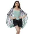 thumbnail image 2 of Moomaya Front Open Printed Shrug Beach Clothes For Kimono Cardigans For Women, 2 of 5