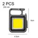 thumbnail image 2 of Luz de trabajo COB multifuncional de 2 uds, mini luz brillante portátil con llavero, 2 of 5