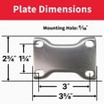 thumbnail image 5 of Colson 4 In. Gray TPR Rigid Plate Caster 82258, 5 of 7