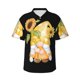 thumbnail image 1 of Fotbe Sunflower Gnomes 3 Camisa Hawaiana para Hombre Unisex – Camisa Casual de Verano con Botones de Manga Corta de Algodón y Lino,X-Large, 1 of 7