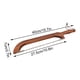 thumbnail image 2 of Cortador de pan casero Cuchillo de pan de masa madre de madera de 16,5 pulgadas con diseño de lazo, sierra dentada de acero inoxidable de alta calidad para bagels, baguettes y más, 2 of 4