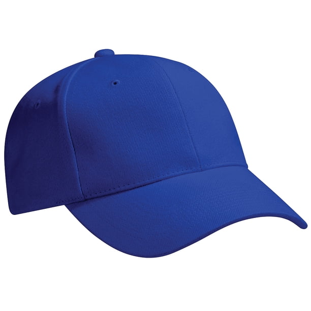 Beechfield - Gorra/Visera Unisex Modelo Pro-Style - Verano/Piscina - 100% algodón grueso de primera (Paquete de 2) (Azul eléctrico)