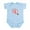 Sky Blue, variant on CafePress - Stethoscope Heart Body Suit - Baby Light Bodysuit, Size Newborn - 24 Months