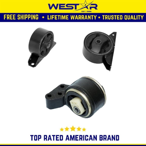 Engine Motor Mount 3PCS Set Compatible for 2001-2004 Volvo V40 1.9L-L4 Replaces 9596 9597 9745