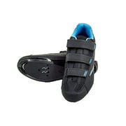 tommaso Pista Women's Road Bike Cycling Spin Shoe Dual Cleat Compatibility- Black/Blue - 40