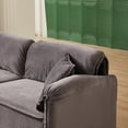 thumbnail image 4 of Miekor Furniture 79" Velvet Sofa, Upholstered Recliner Sofa with Pillows, Living Room Sofa Chair Furniture, Home Office Use W4US0069, 4 of 9