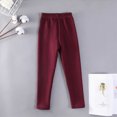 thumbnail image 7 of Gibobby Kids Baby Girls Leggings Footless Soft Skinny Thin Leggings Toddler Girls Solid Stretch Trousers(13-14 Years,Brick Red), 7 of 7