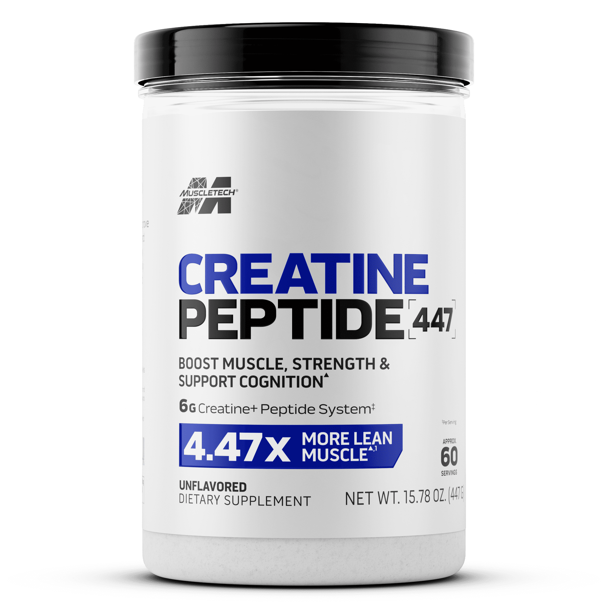 MuscleTech Creatine Peptide Powder for Muscle Growth, Unflavored