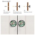 thumbnail image 4 of 4 Pcs Tropical Leaves Knobs for Kitchen Cabinet Cupboard Dresser Bookcase Drawer Pulls Handles Round Home Decor, 4 of 5