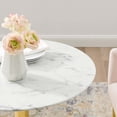 thumbnail image 2 of Verne 28" Artificial Marble Dining Table, 2 of 6