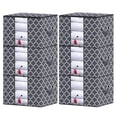 thumbnail image 1 of Organizador de bolsa de almacenamiento de lavandería plegable grande de 3 piezas con asas de cremallera y diseño de ventana visual transparente Irfora Bolsa de almacenamiento, 1 of 7