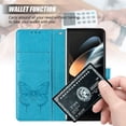 thumbnail image 2 of Butterfly Embossed Flip PU Leather Wallet Case For Samsung Galaxy Z Fold 6 Z Fold 5 Z Fold 4 Fold 3 Shockproof Protective Cover Card Slot Holder Hand Rope, 2 of 10