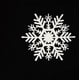 thumbnail image 5 of Adornos navideños, adornos navideños, regalos navideños Colgante de copo de nieve blanco de plástico Colgante de copo de nieve, 5 of 5
