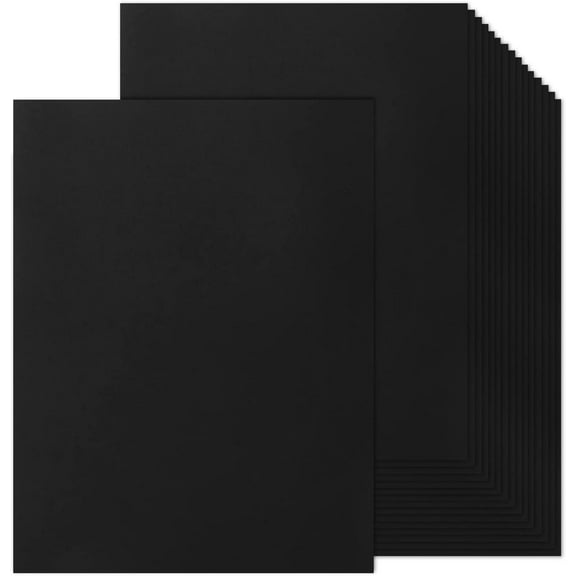 100 Sheets Black Cardstock 8.5 x 11 Thick Paper, 80lb Card Stock Printer Paper for Halloween, Invitations, Scrapbooking, Crafts, DIY Cards