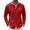 Red, variant on Coshow Men's Long Sleeve Casual Dress Shirt Button Down Plaid Collar Shirts