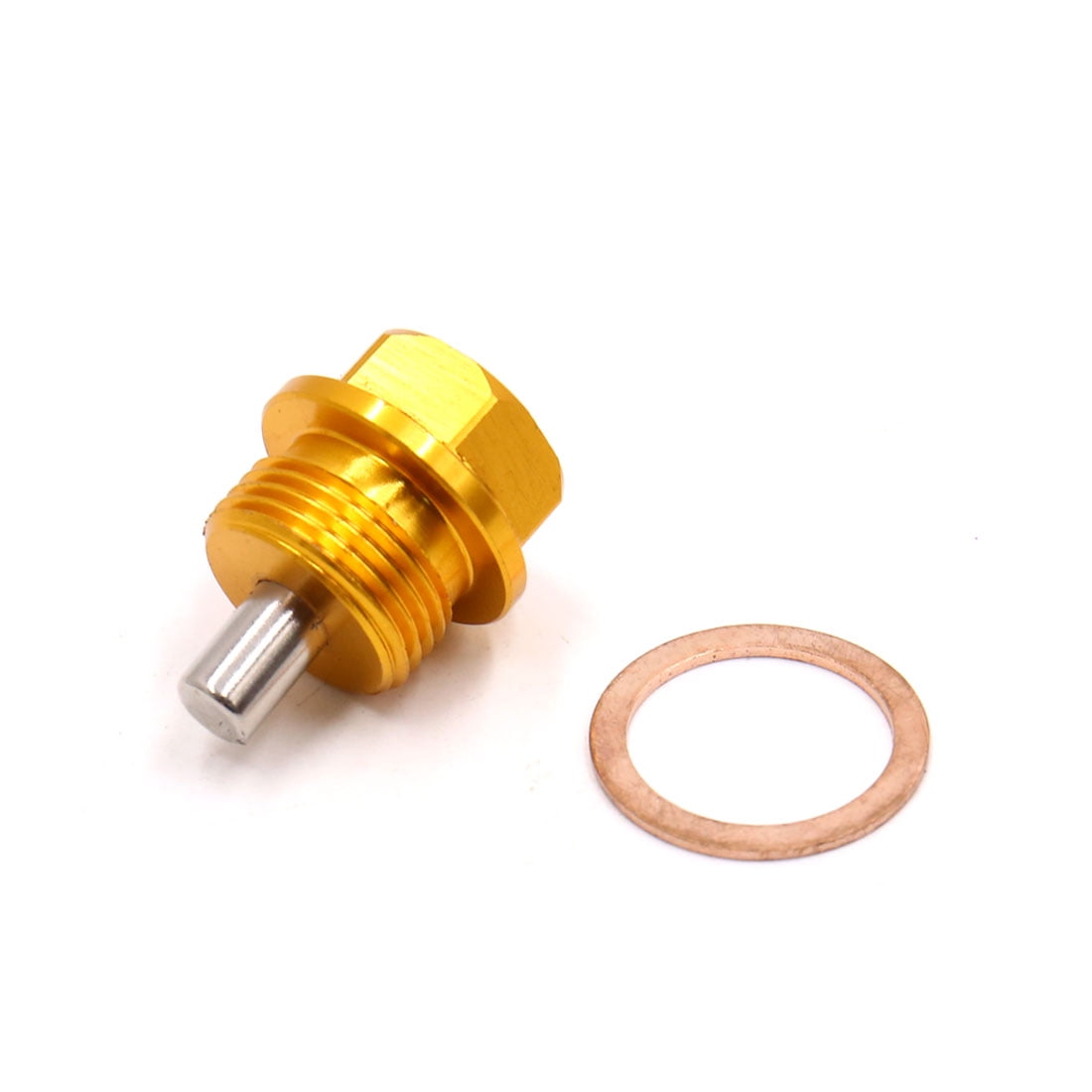 Gold Tone Aluminum Alloy Magnetic Car Engine Oil Pan Drain Bolt Qty