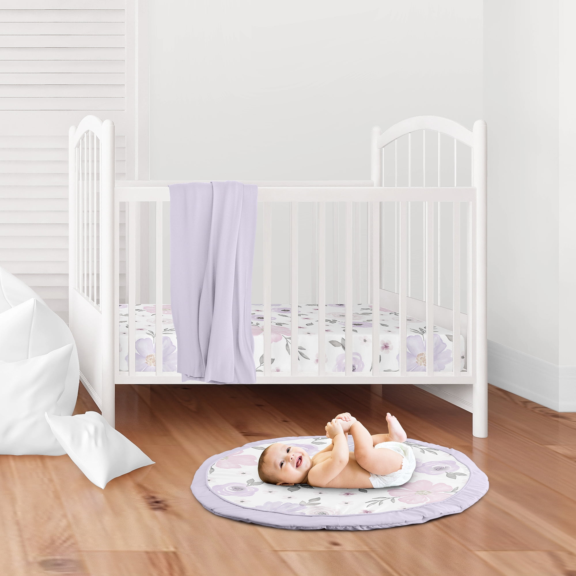 Watercolor Floral Fabric Playmat by Sweet Jojo Designs