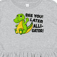 thumbnail image 4 of Inktastic See You Later Alligator Girls Toddler Dress, 4 of 5