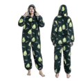 thumbnail image 1 of Cartoon Animal One-piece Pajamas Flannel Pajamas For Men And Women, 1 of 1