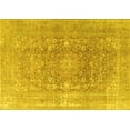 thumbnail image 1 of Ahgly Company Machine Washable Indoor Rectangle Persian Yellow Traditional Area Rugs, 6' x 9', 1 of 4