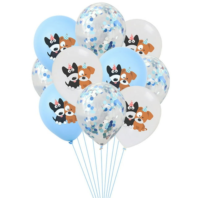 Pet Birthday Balloons Cute: 20PCS Pet Party Balloons Confetti Balloons for Dog
